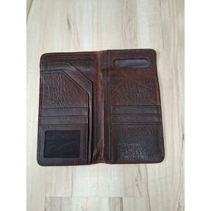 Vintage Orvis Brown leather bifold checkbook or "rodeo" wallet.
